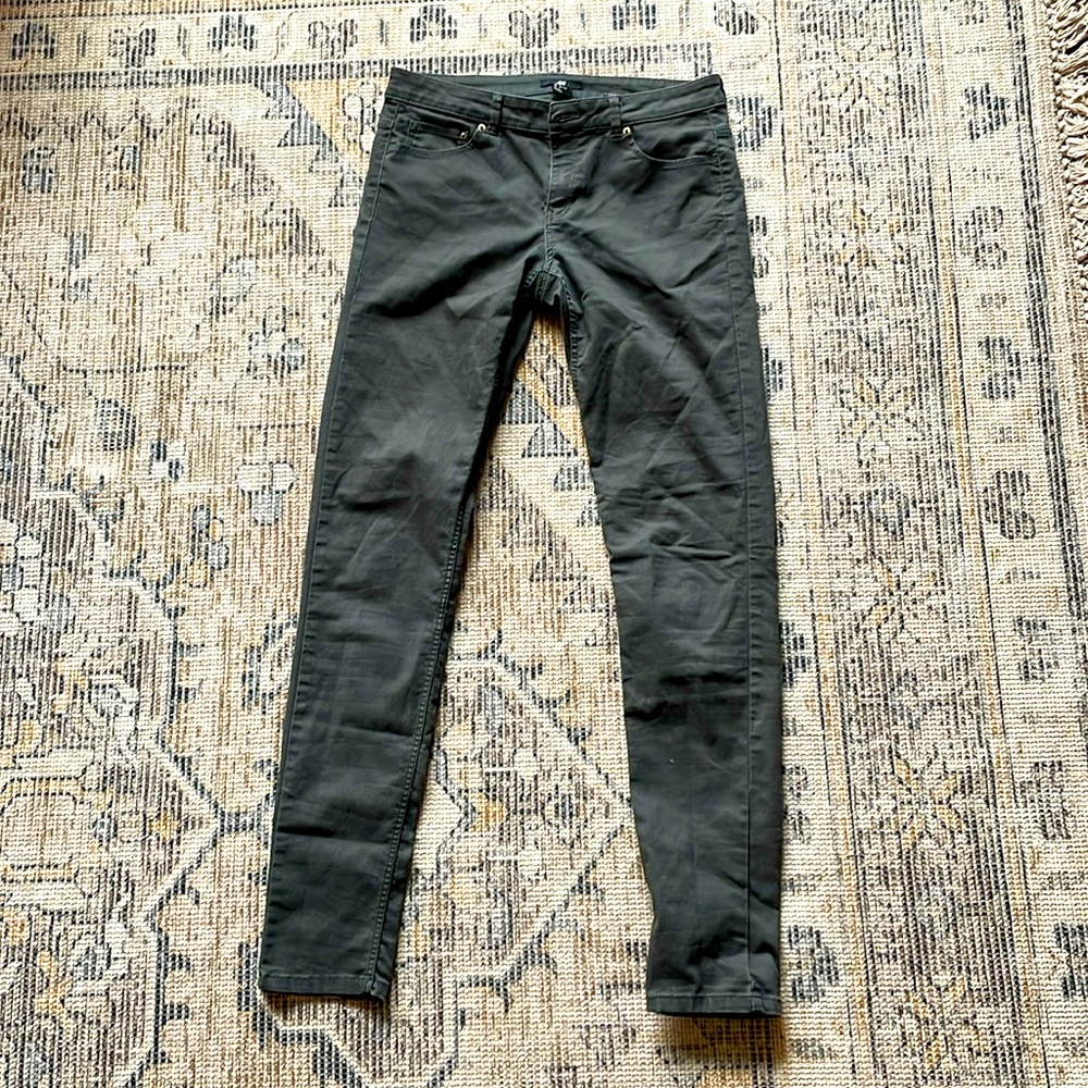 H&M great condition skinny jeans, forest green size 8